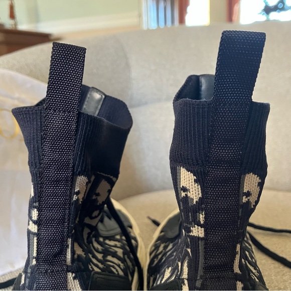 Technical Knit Calfskin Oblique Women’s ‘Walk’n’ Dior High Top Sneakers - Picture 6 of 11